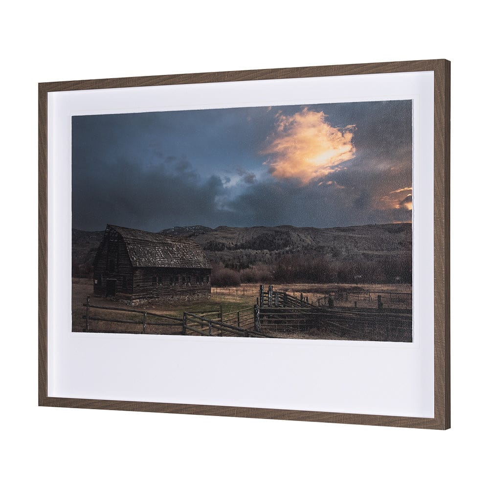 Mercana - Storm's Horizon by Chad Mackay a Hand Embellished Textured Framed Art Print Matted under Glass - 15218 view 2