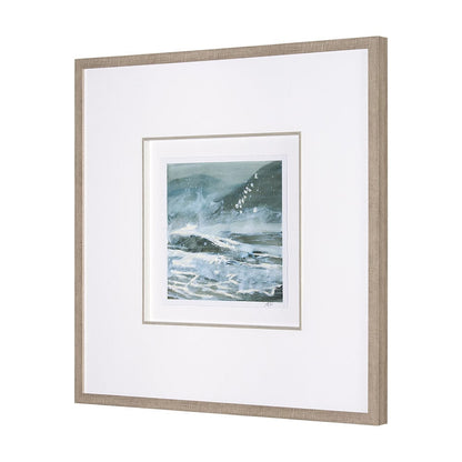 Mercana - Stormy Coast II by Mercana Studio a Hand Embellished Framed Art Print Matted under Glass - 15608 view 2