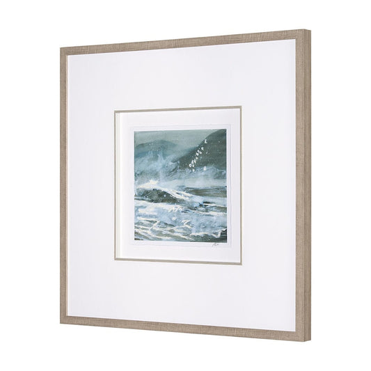 Mercana - Stormy Coast II by Mercana Studio a Hand Embellished Framed Art Print Matted under Glass - 15608 view 2
