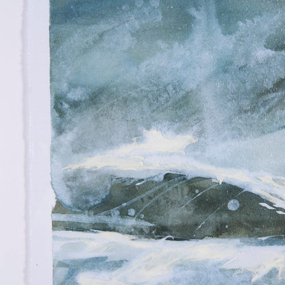 Mercana - Stormy Coast II by Mercana Studio a Hand Embellished Framed Art Print Matted under Glass - 15608 view 7
