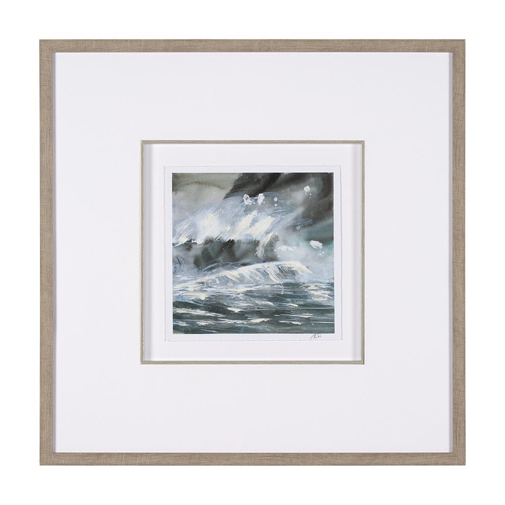 Mercana - Stormy Coast III by Mercana Studio a Hand Embellished Framed Art Print Matted under Glass - 15609 view 1