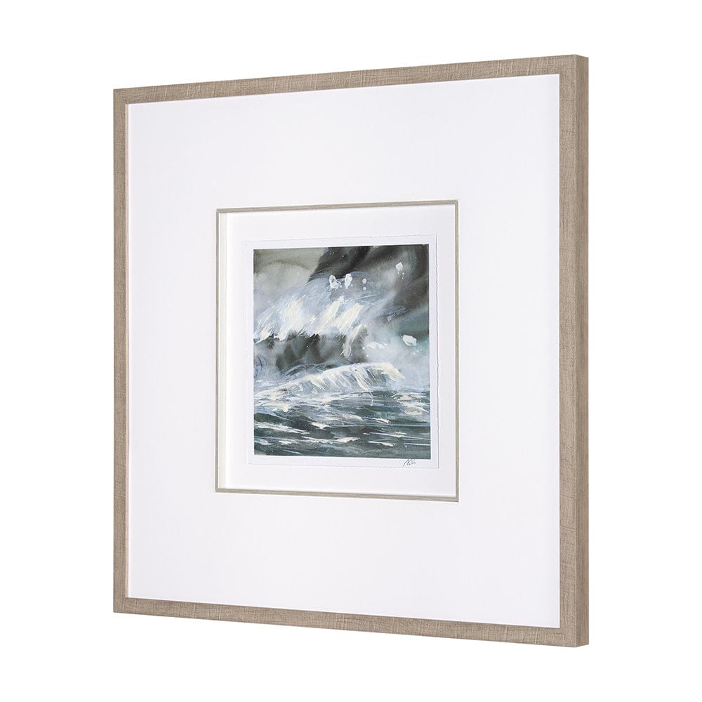 Mercana - Stormy Coast III by Mercana Studio a Hand Embellished Framed Art Print Matted under Glass - 15609 view 2