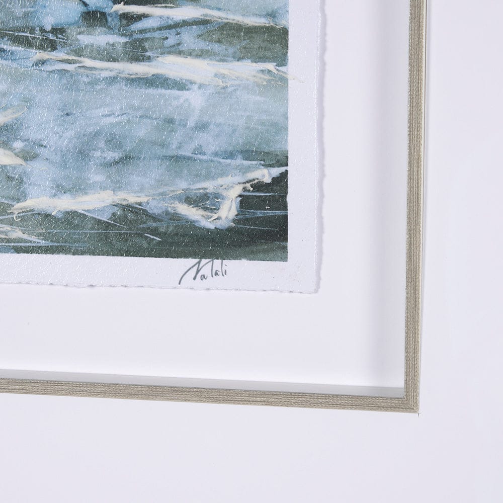 Mercana - Stormy Coast III by Mercana Studio a Hand Embellished Framed Art Print Matted under Glass - 15609 view 6