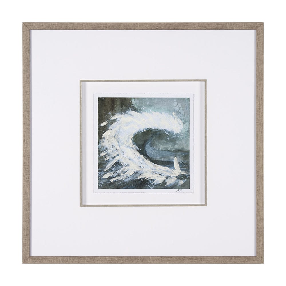 Mercana - Stormy Coast IV by Mercana Studio a Hand Embellished Framed Art Print Matted under Glass - 15610 view 1