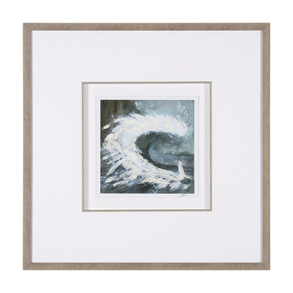 Mercana - Stormy Coast IV by Mercana Studio a Hand Embellished Framed Art Print Matted under Glass - 15610 view 1