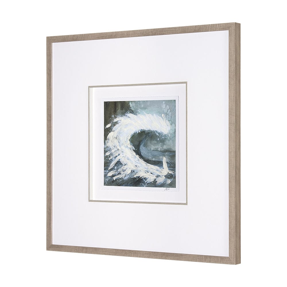 Mercana - Stormy Coast IV by Mercana Studio a Hand Embellished Framed Art Print Matted under Glass - 15610 view 2