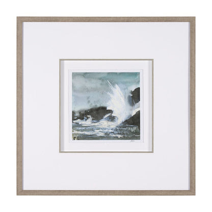 Mercana - Stormy Coast V by Mercana Studio a Hand Embellished Framed Art Print Matted under Glass - 15611 view 1