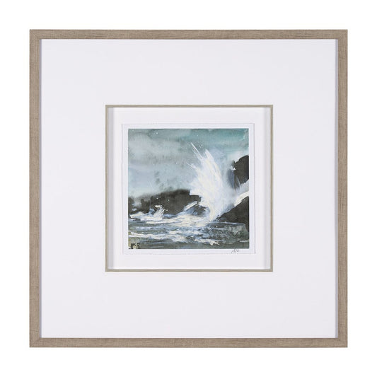 Mercana - Stormy Coast V by Mercana Studio a Hand Embellished Framed Art Print Matted under Glass - 15611 view 1