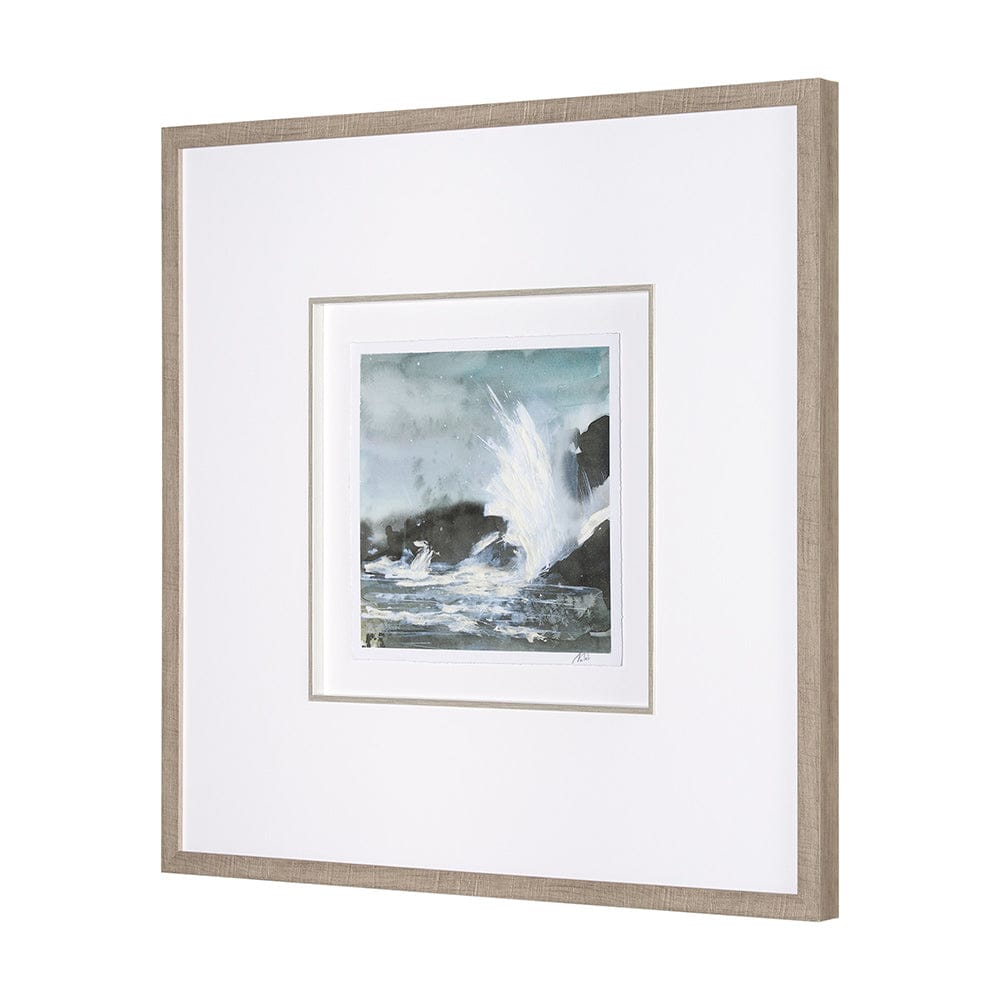 Mercana - Stormy Coast V by Mercana Studio a Hand Embellished Framed Art Print Matted under Glass - 15611 view 2