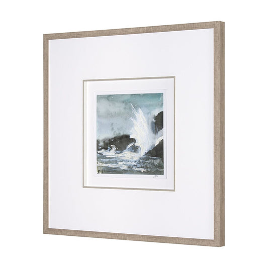 Mercana - Stormy Coast V by Mercana Studio a Hand Embellished Framed Art Print Matted under Glass - 15611 view 2