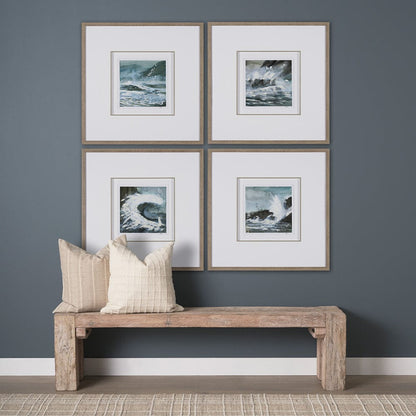 Mercana - Stormy Coast V by Mercana Studio a Hand Embellished Framed Art Print Matted under Glass - 15611 view 8