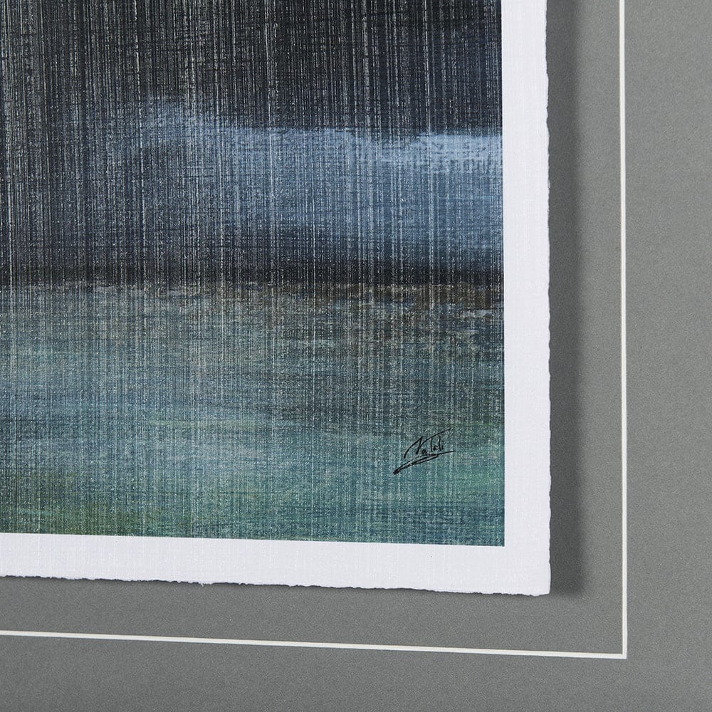Mercana - Stormy Skys II by Mercana Studio a Hand Embellished Textured Framed Art Print Matted under Glass - 14699 view 6