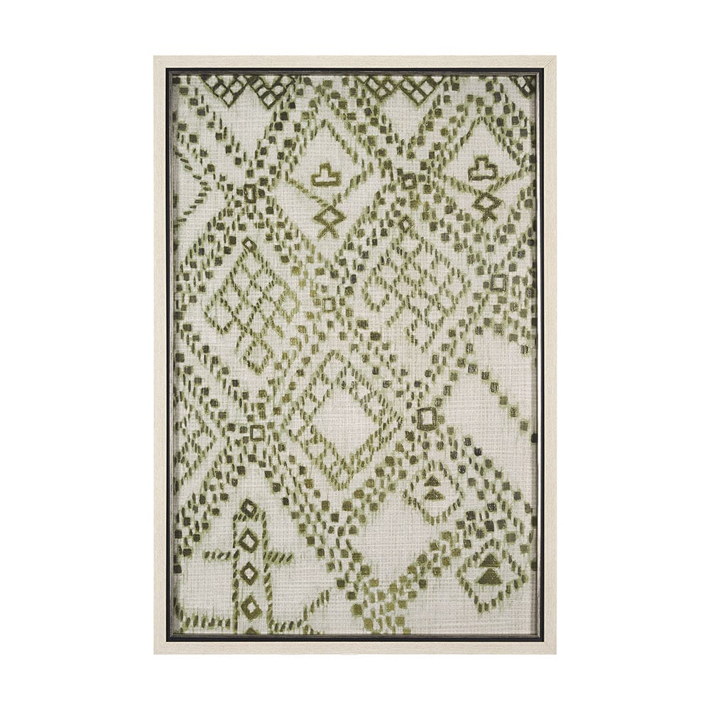 Mercana - Story Teller I Olive by Mercana Studio a Hand Embelished Textured Framed Art Print - 15186 view 1