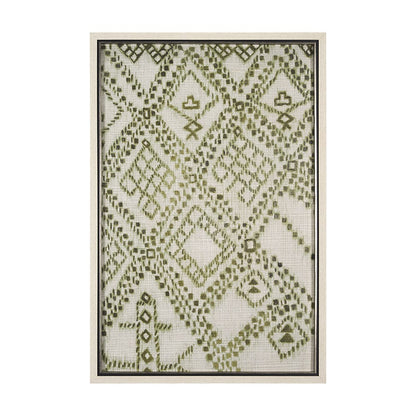 Mercana - Story Teller I Olive by Mercana Studio a Hand Embelished Textured Framed Art Print - 15186 view 1