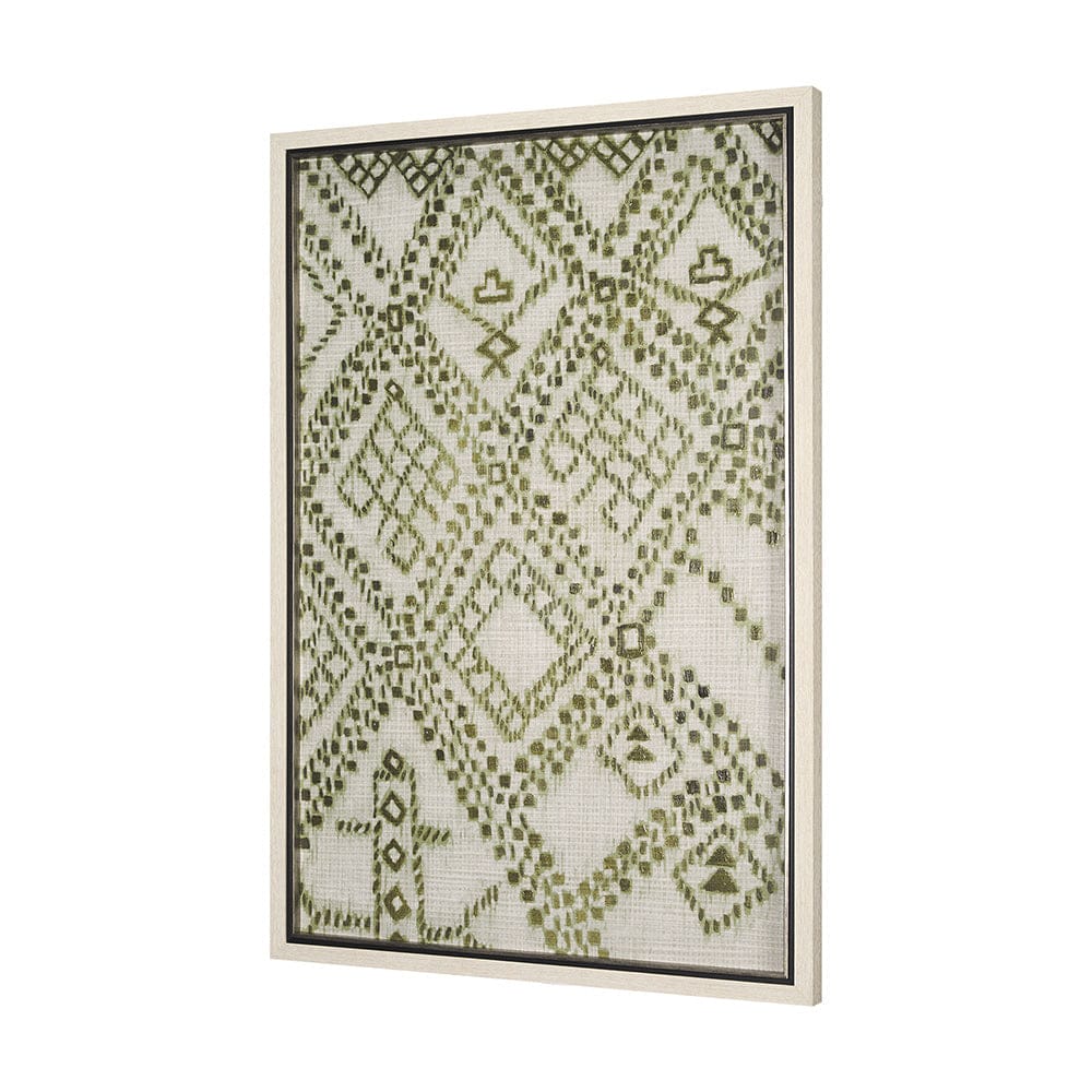 Mercana - Story Teller I Olive by Mercana Studio a Hand Embelished Textured Framed Art Print - 15186 view 2