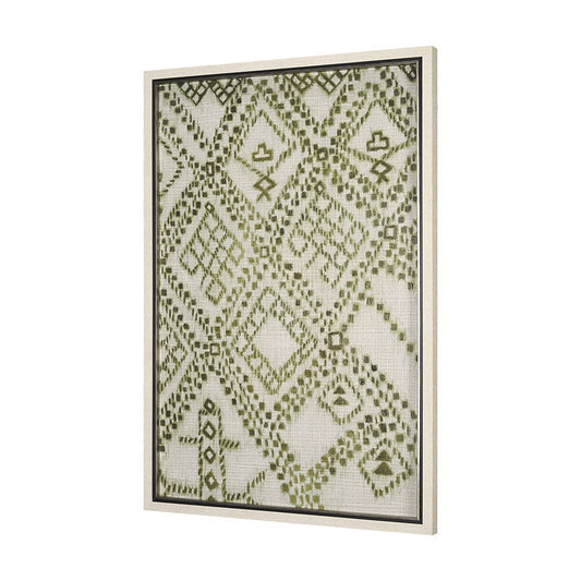 Mercana - Story Teller I Olive by Mercana Studio a Hand Embelished Textured Framed Art Print - 15186 view 2