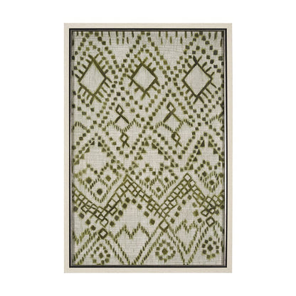 Mercana - Story Teller II Olive by Mercana Studio a Hand Embelished Textured Framed Art Print - 15187 view 1