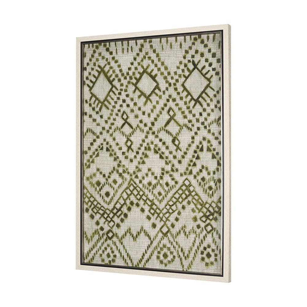 Mercana - Story Teller II Olive by Mercana Studio a Hand Embelished Textured Framed Art Print - 15187 view 2