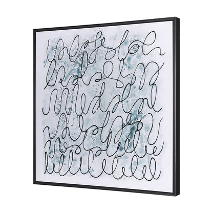 Mercana - Story Telling by Mercana Studio a Hand Embellished Textured Framed Canvas - 102612-FL view 2