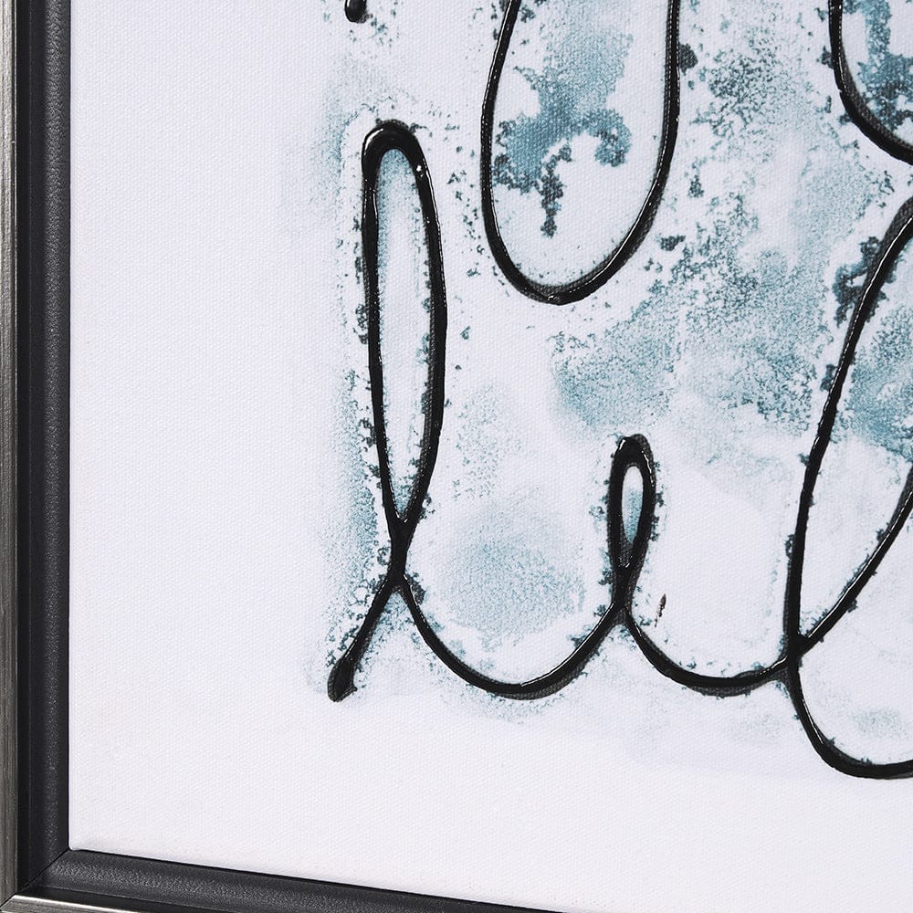 Mercana - Story Telling by Mercana Studio a Hand Embellished Textured Framed Canvas - 102612-FL view 5