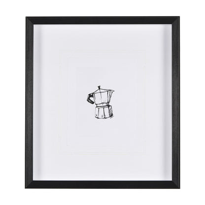 Mercana - Stove Top Espresso Maker by Simeng a Framed Art Print Matted under Glass - 14686 view 1