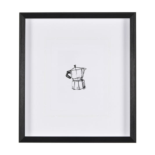Mercana - Stove Top Espresso Maker by Simeng a Framed Art Print Matted under Glass - 14686 view 1