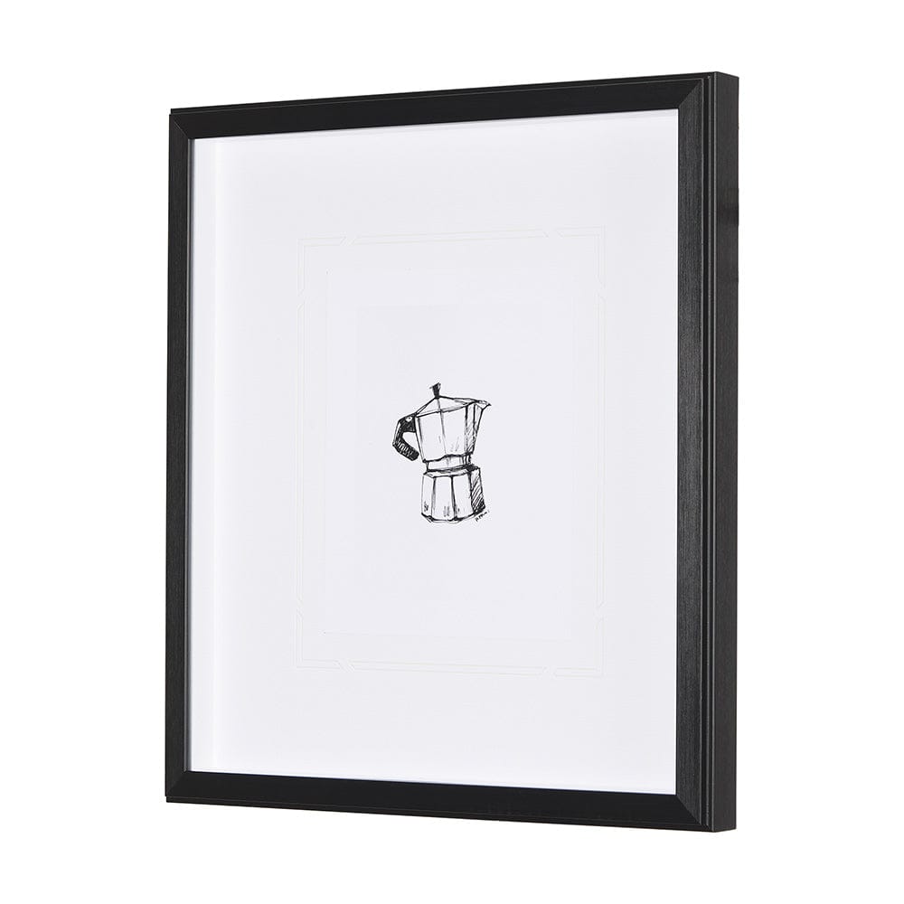 Mercana - Stove Top Espresso Maker by Simeng a Framed Art Print Matted under Glass - 14686 view 2