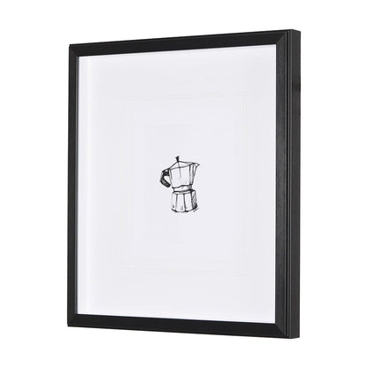 Mercana - Stove Top Espresso Maker by Simeng a Framed Art Print Matted under Glass - 14686 view 2
