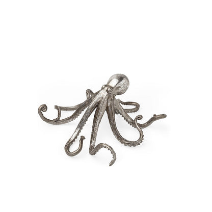 Mercana - Strafford Small 10L x 9W Silver Resin Octopus - 57387 view 1