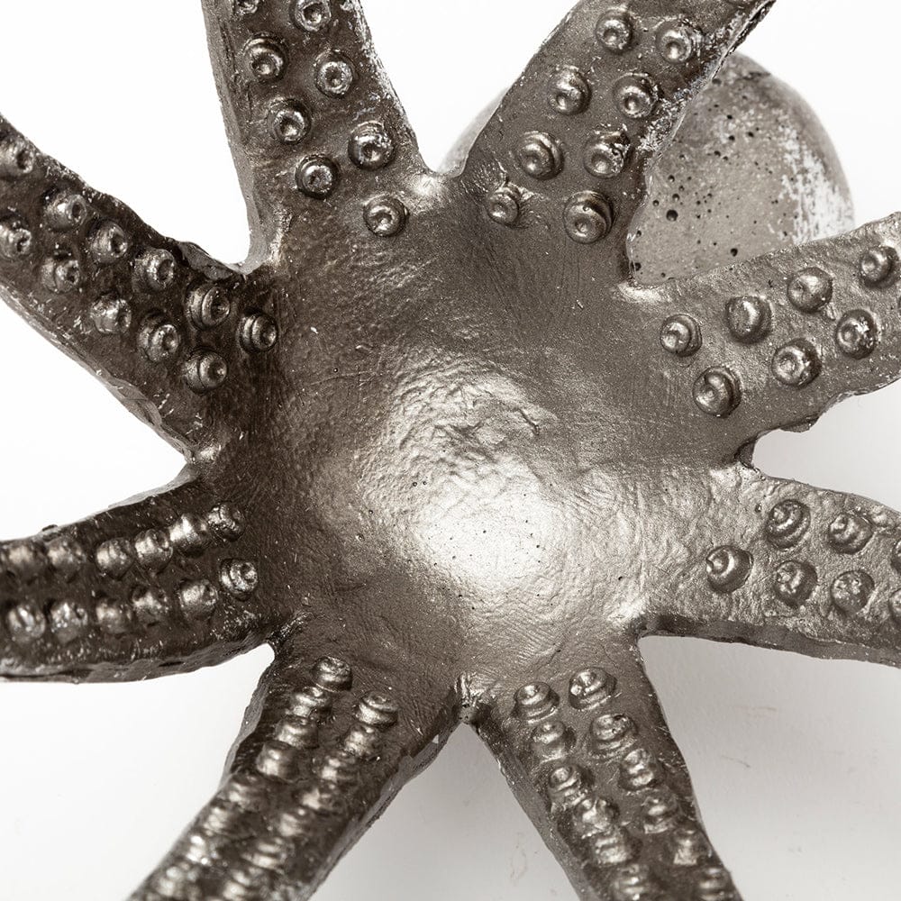 Mercana - Strafford Small 10L x 9W Silver Resin Octopus - 57387 view 9