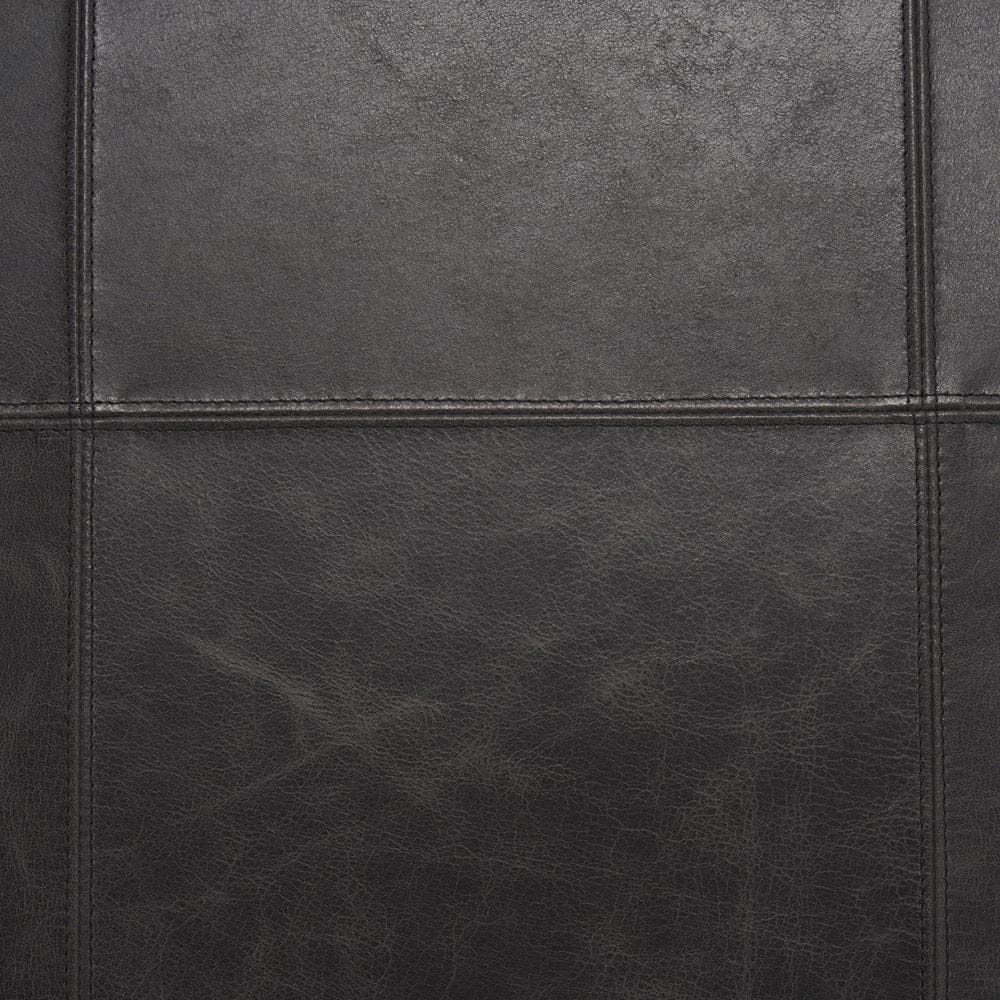 Mercana - Stratton Gunmetal w/ Genuine Aged Black Leather Upholstered Accent Chair - 70868 view 11