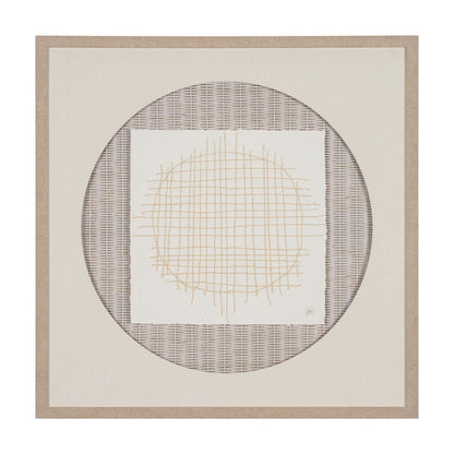 Mercana - String Net I by Studio M a handmade Original Framed 3D Textured Artwork under Glass - 15147 view 1