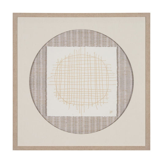 Mercana - String Net I by Studio M a handmade Original Framed 3D Textured Artwork under Glass - 15147 view 1
