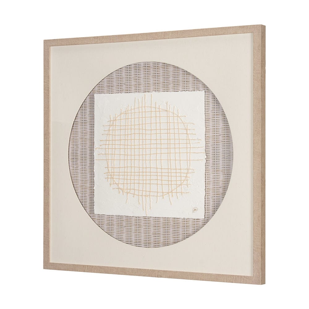 Mercana - String Net I by Studio M a handmade Original Framed 3D Textured Artwork under Glass - 15147 view 2