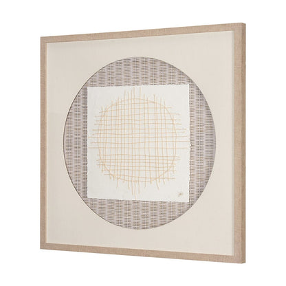 Mercana - String Net I by Studio M a handmade Original Framed 3D Textured Artwork under Glass - 15147 view 2