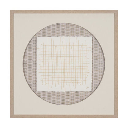 Mercana - String Net II by Studio M a handmade Original Framed 3D Textured Artwork under Glass - 15148 view 1