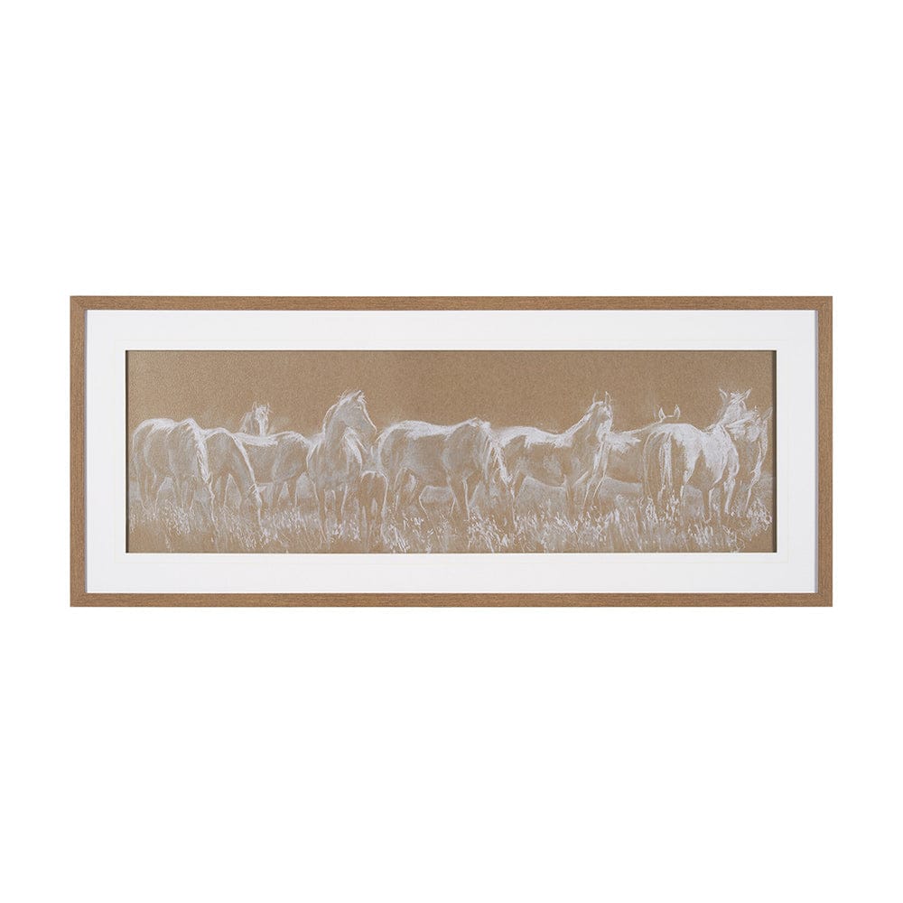 Mercana - String Of Horses by Mercana Studio a Framed Art Print Matted under Glass - 15669 view 1