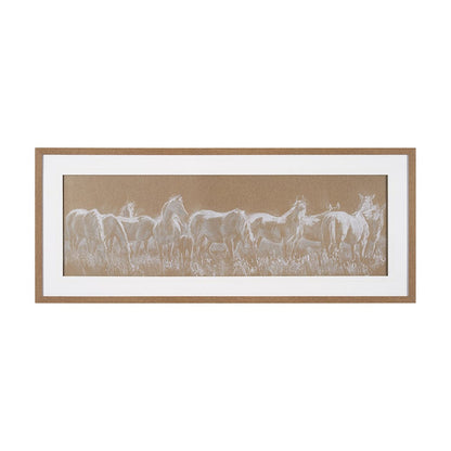 Mercana - String Of Horses by Mercana Studio a Framed Art Print Matted under Glass - 15669 view 1