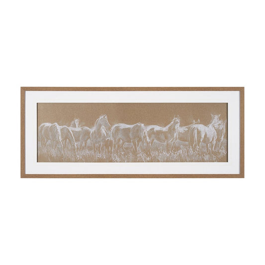 Mercana - String Of Horses by Mercana Studio a Framed Art Print Matted under Glass - 15669 view 1