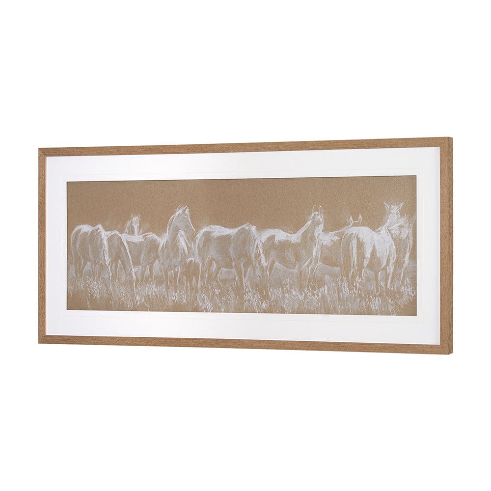 Mercana - String Of Horses by Mercana Studio a Framed Art Print Matted under Glass - 15669 view 2