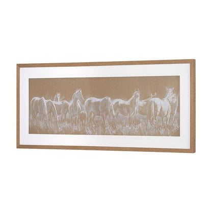 Mercana - String Of Horses by Mercana Studio a Framed Art Print Matted under Glass - 15669 view 2
