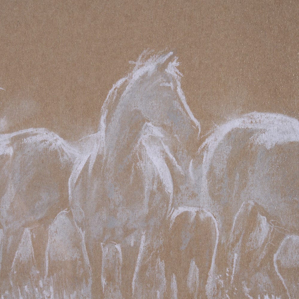 Mercana - String Of Horses by Mercana Studio a Framed Art Print Matted under Glass - 15669 view 6