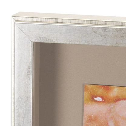 Mercana - Subtle Florals II by Mercana Studio a Hand Embelished Textured Framed Art Print Matted under Glass - 15447 view 4