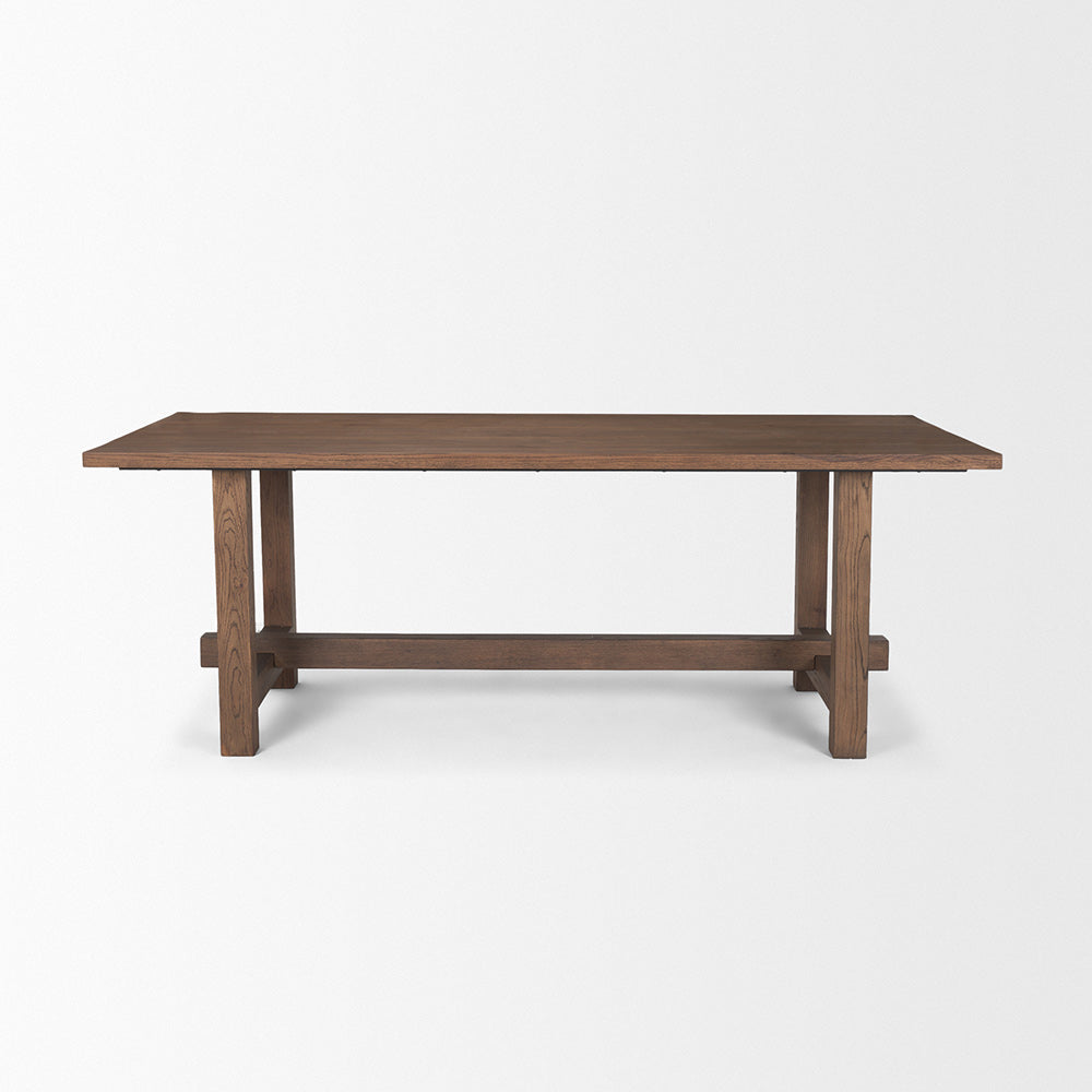 Mercana - Suke 84" Medium Brown Rectangular Oak Dining Table - 70873-AB view 2