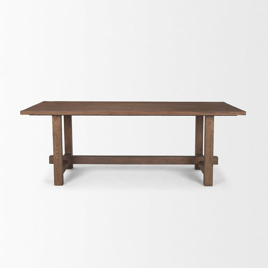 Mercana - Suke 84" Medium Brown Rectangular Oak Dining Table - 70873-AB view 2