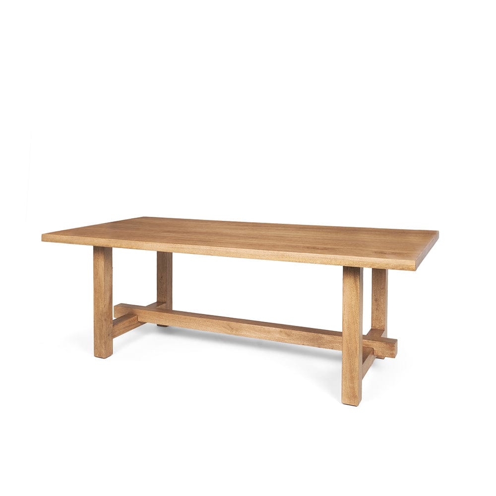 Mercana - Suke Rectangular Natural Wood Trestle Dining Table - 70872-AB view 1