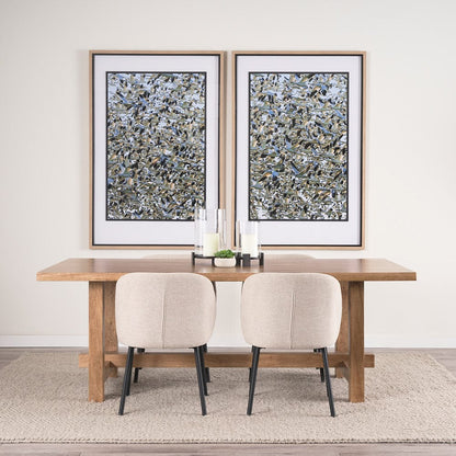 Mercana - Suke Rectangular Natural Wood Trestle Dining Table - 70872-AB view 11