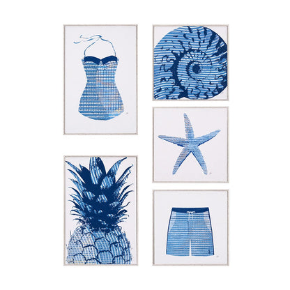 Mercana - Summer Collection I by Mercana Studio a Hand Embelished Textured Framed Art Print - 15405 view 1