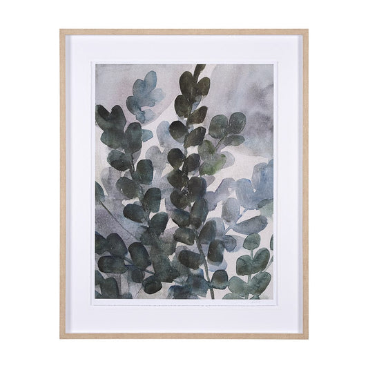 Mercana - Summer Foliage I by Mercana Studio a Hand Embellished Textured Framed Art Print Matted under Glass - 15234 view 1