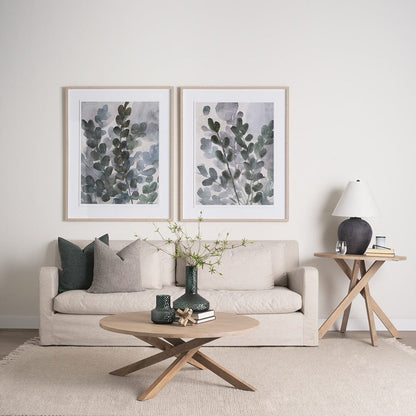 Mercana - Summer Foliage I by Mercana Studio a Hand Embellished Textured Framed Art Print Matted under Glass - 15234 view 8